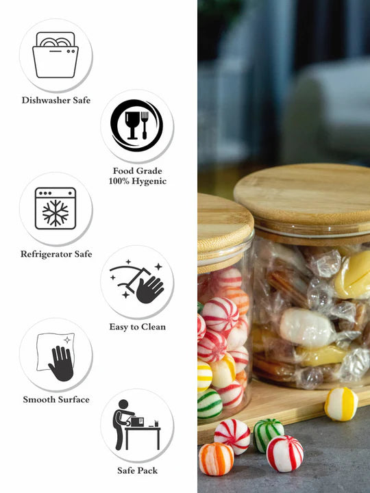 Glass With Wooden Lid