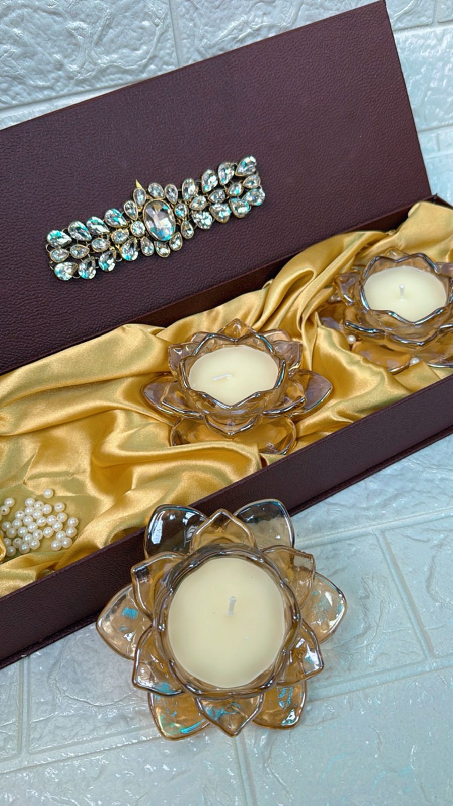 Lotus Diya Candles