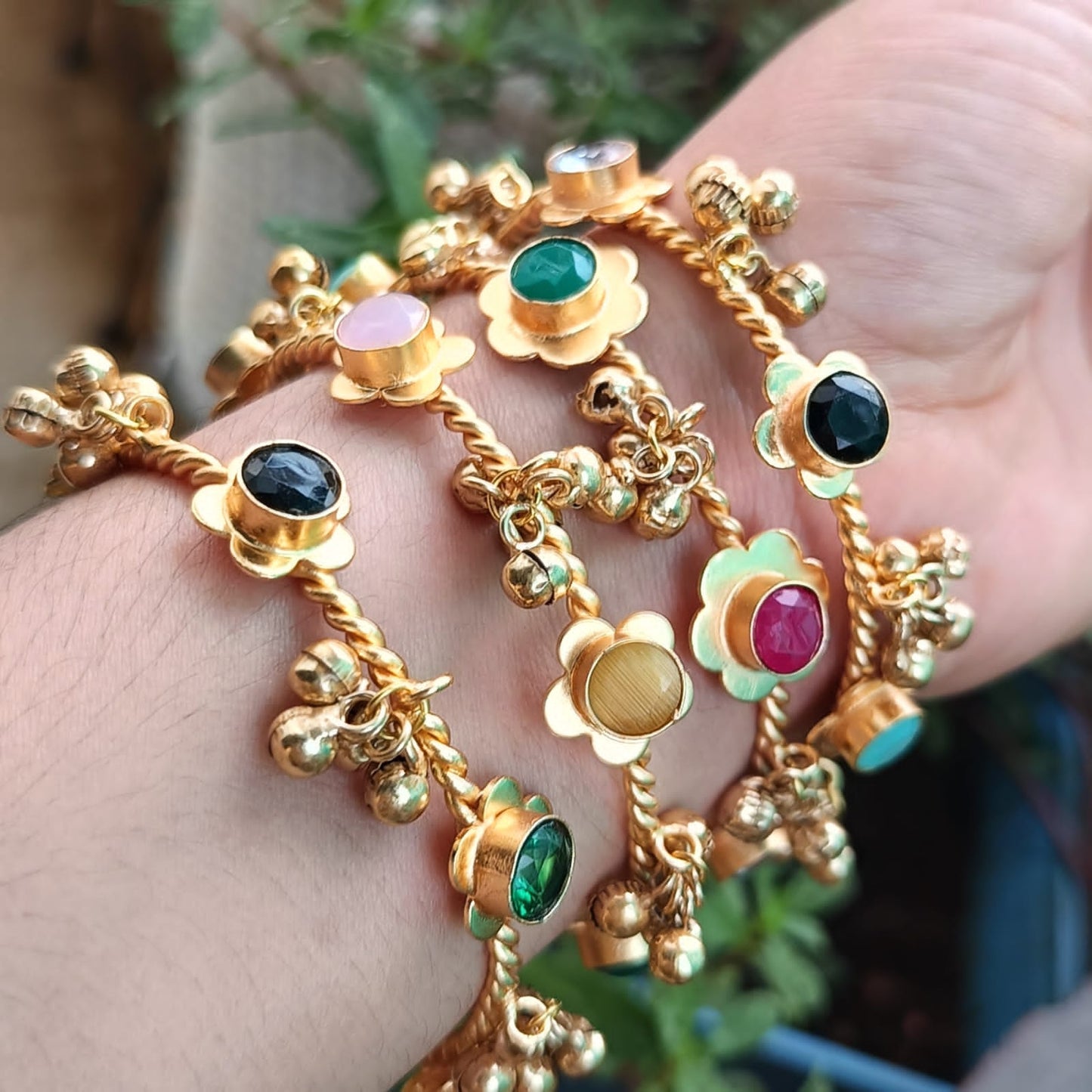 Ghungroo Golden Bangles