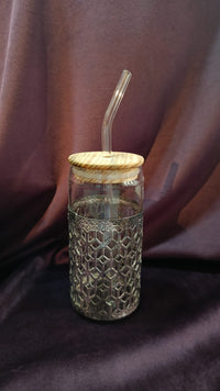 Water Glass with german silver holder