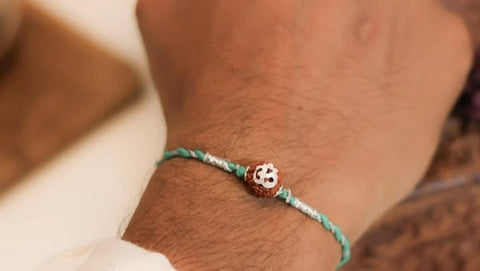 OM Pure Silver Rakhi