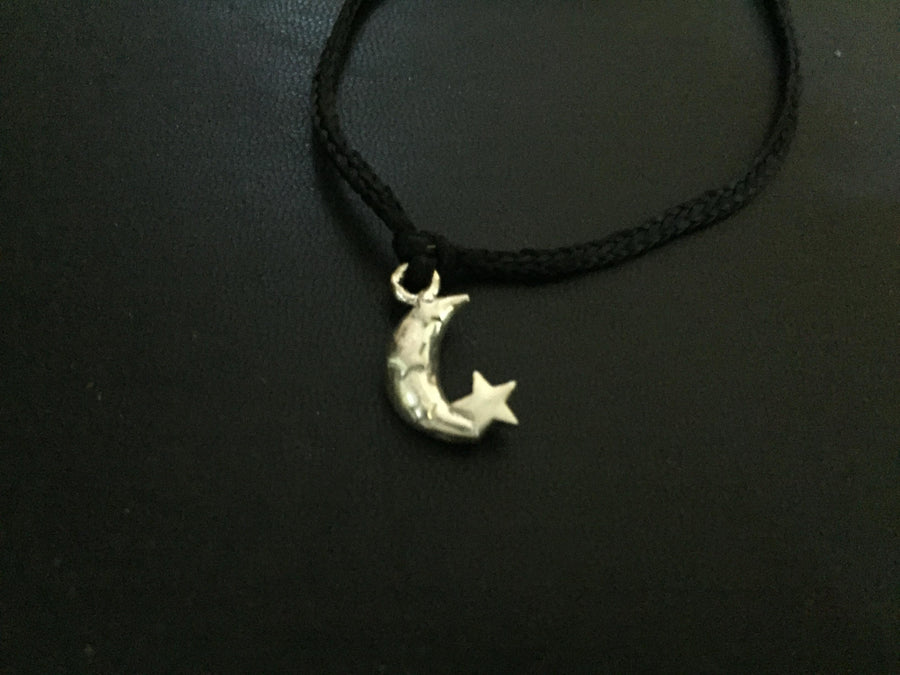 Star & Moon Pure silver Nazarbhattu