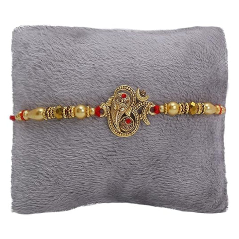 Raksha Bandan Hamper -699( A Gold Plated Rakhi + 6 Pc Almond Choclate)