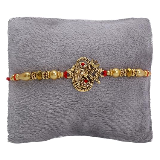Raksha Bandan Hamper -699( A Gold Plated Rakhi + 6 Pc Almond Choclate)