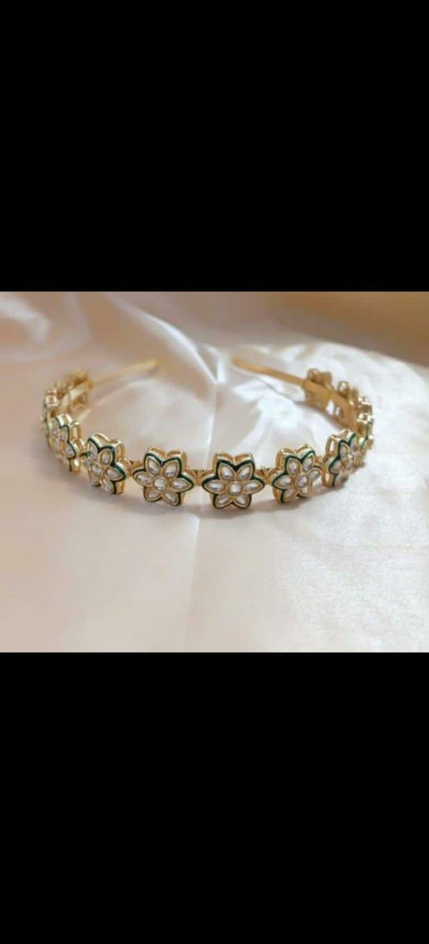 Star Kundan Head Band