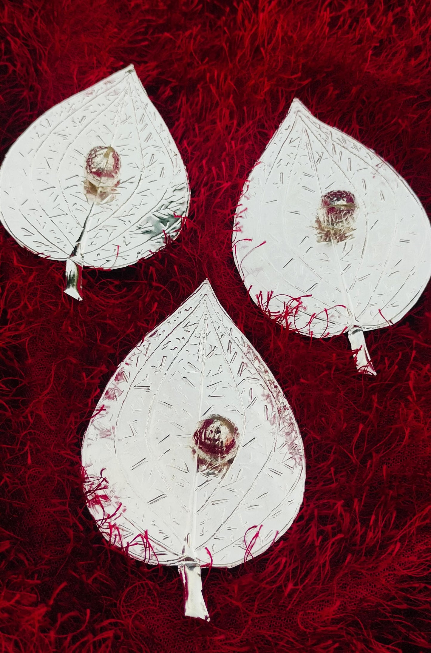 German silver  betel leaf/ paan - supari set