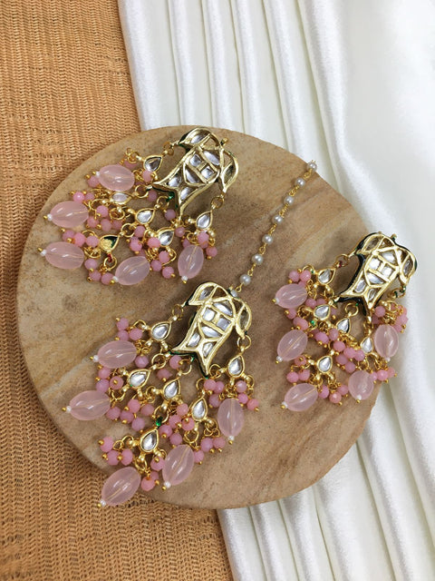 Chaya Earrings with Maangtikka