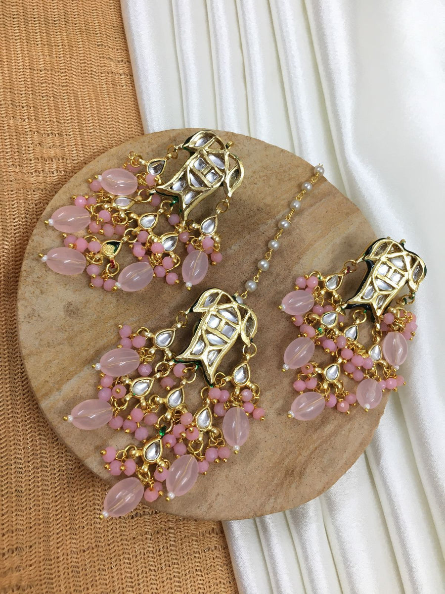 Chaya Earrings with Maangtikka