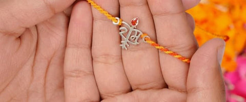 RAM pure silver Rakhi