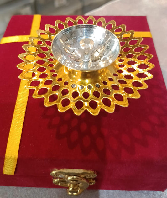 Two tone diya design 2