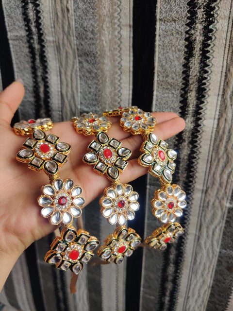 Gauri Kundan Head Band