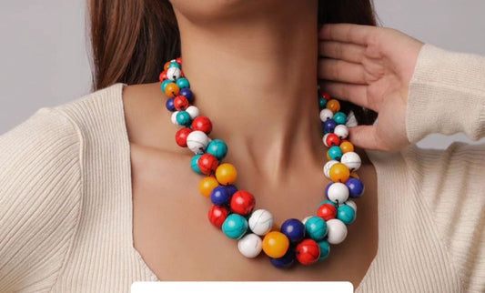 Jumbo Beads Choker