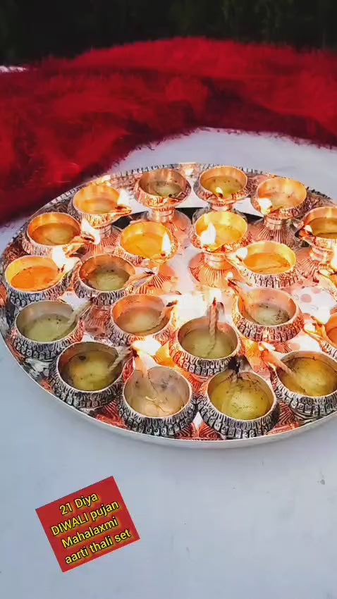 Mahalaxmi aarti thali