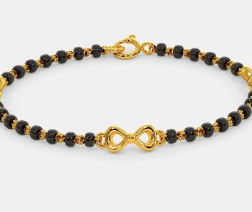 Infinity BlackBeads Bracelet